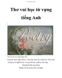 Thơ vui học từ vựng tiếng Anh