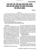 Giải pháp cái tiến giao thức định tuyến theo yêu cầu chống tấn công trên mạng tùy biến di động