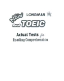 Giáo trình Longman New Real TOEIC - Actual Test for Reading Comprehension