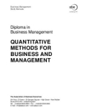 Ebook Quantitative methods for business and management: Part 1