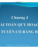 Bài giảng Tối ưu: Chương 4 - ThS. Trần Thị Thùy Nương