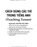 Hướng dẫn cách dùng thì trong tiếng Anh: Phần 1