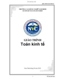 Giáo trình Toán kinh tế: Phần 1