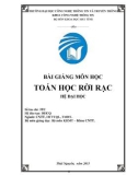 Bài giảng môn học Toán học rời rạc