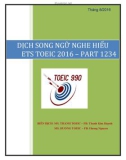 dịch song ngữ nghe hiểu ets toeic 2016 – part 1 2 3 4