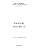 Giáo trình Bài giảng Toán tối ưu