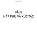 Bài giảng Hoá lý 2 - Bài 8 (Phần 2: Động hoá học)