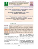 Study on quality parameters and storage stability of mango coated with developed Nanocomposite edible film