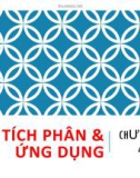 Bài giảng Toán tài chính - Chương 4: Tích phân và ứng dụng