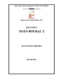 Bài giảng Toán rời rạc 2: Phần 2