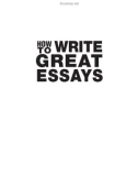 How to write great essays part 2