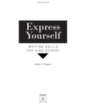 Express Yourself writing skill for high school part 1