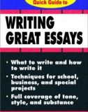 Writing great essays part 1