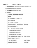 Giáo án Anh văn lớp 8 - UNIT 6 - PERIOD 37 - LESSON 5 : WRITING