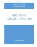 Giáo trình Bảo mật thông tin: Phần 1 - Trường Đại học Phan Thiết