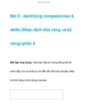 Bài 2 - dentifying competencies & skills -phần 1