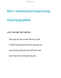 Bài 6 - Informal email (email khong trang trọng)-phần5