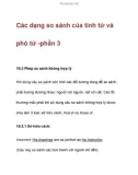 Các dạng so sánh của tính từ và phó từ -phần 3