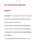 Tài liệu về Câu tường thuật (Reported Speech)