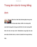 Tài liệu Trọng âm của từ trong tiếng Anh