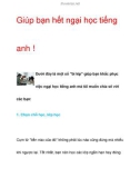 Giúp bạn hết ngại học tiếng anh !