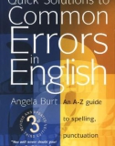 Quick Solutions To Commonin Errors English