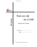 Bài giảng Toán cao cấp A2, C2 ĐH - Nguyễn Đức Phương