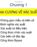 Bài giảng Xác suất thống kê - Chương 1: Đại cương về xác suất