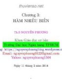 Bài giảng Toán cao cấp: Chương 3 - ThS. Nguyễn Phương