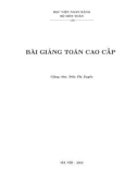 Bài giảng Toán cao cấp - GV. Trần Thị Xuyên