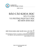 Báo cáo khoa học về Lý luận và phương pháp dạy học bộ môn Sinh học