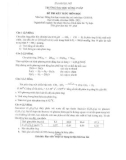 Đề thi kết thúc học phần học kì 2 môn Động hóa học và xúc tác năm 2020-2021 có đáp án - Trường ĐH Đồng Tháp