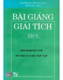 Tuyển tập bài giảng môn Giải tích (Tập 2): Phần 1