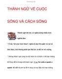 Tài liệu THÀNH NGỮ VỀ CUỘC SỐNG VÀ CÁCH SỐNG