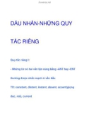 Tài liệu về DẤU NHẤN-NHỮNG QUY TẮC RIÊNG