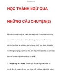 HỌC THÀNH NGỮ QUA NHỮNG CÂU CHUYỆN(2)