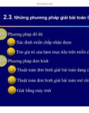 Các phương pháp giải bài toán qui hoạch tuyến tính