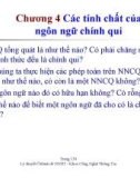 Bài giảng môn lý thuyết ôtômát và ngôn ngữ hình thức - Chương 4