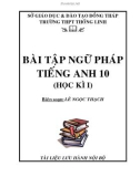 Tài liệu về bài Tập Ngữ pháp tiếng anh 10