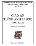 Giáo án anh văn 10 căn bản HKII