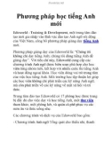 Phương pháp học tiếng Anh mới