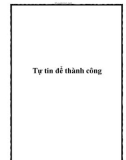 Tự tin để thành công