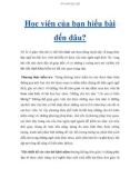 Học viên của bạn hiểu bài đến đâu?