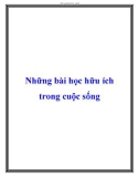 Những bài học hữu ích trong cuộc sống