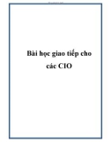 Bài học giao tiếp cho các CIO