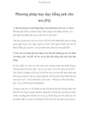 Phương pháp hay dạy tiếng anh cho trẻ (P2)