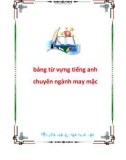 bảng từ vựng tiếng anh chuyên ngành may mặc.