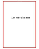 Lời chúc đầu năm