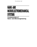 NANO- AND MICROELECTROMECHANICAL SYSTEMS Fundamentals of Nano- and Microengineering