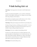 9 tình huống khó xử